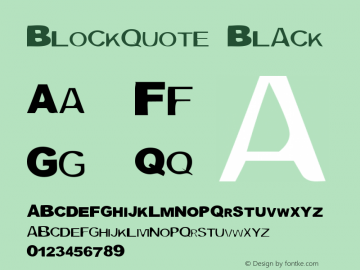 Blockquote Black Version 2.00图片样张