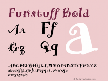 Funstuff Bold The IMSI MasterFonts Collection, tm 1995, 1996 IMSI (International Microcomputer Software Inc.)图片样张