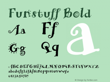 Funstuff Bold The IMSI MasterFonts Collection, tm 1995 IMSI图片样张