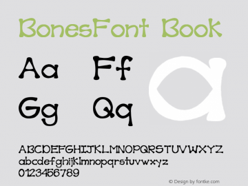 BonesFont Book Version 1.0图片样张