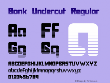 Bonk Undercut Regular 1.00图片样张