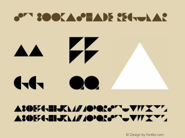 St Bookashade Regular Version 1.0 Font Sample