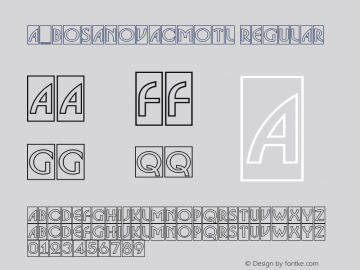 a_BosaNovaCmOtl Regular 01.03 Font Sample