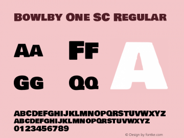 Bowlby One SC Regular Version 1.2图片样张