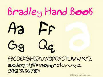 Bradley Hand Book Version 1.00 July 7, 2010, i图片样张