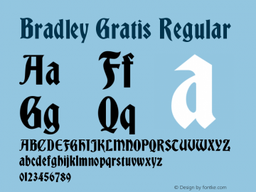 Bradley Gratis Regular 0.1图片样张