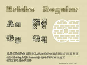 Bricks Regular Version 1.00图片样张