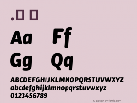 .  Version 1.000 Font Sample