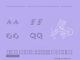 CalliPsoGrafia  Regular CalliPsoGrafia  Regular Macromedia Fontographer 4.1.3 13.12.2001 Font Sample