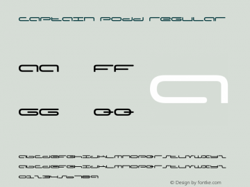 Captain Podd Regular The O-So-Smooth Remix Font Sample