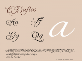 CDuflos ☞ Version 1.000;com.myfonts.eurotypo.cduflos.regular.wfkit2.3W95 Font Sample