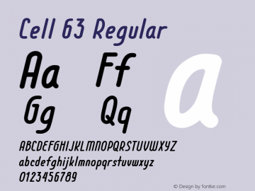 Cell 63 Regular Version 001.000图片样张