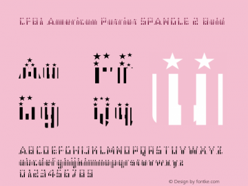 CFB1 American Patriot SPANGLE 2 Bold Version 001.001图片样张