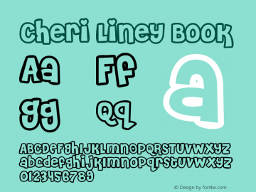 Cheri Liney Book Version Macromedia Fontograp图片样张