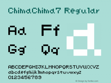ChimaChima7 Regular Version 1.00图片样张