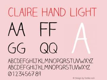 Claire Hand Light Version 001.001图片样张