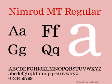 Nimrod MT Regular 001.003图片样张