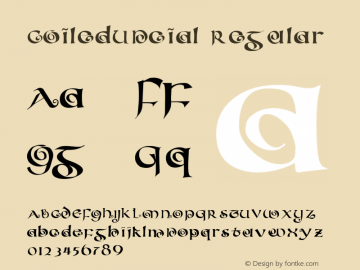 CoiledUncial Regular Altsys Metamorphosis:4/30/93图片样张