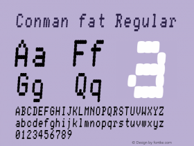 Conman fat Regular 2 Font Sample