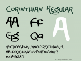 Corinthian Regular 2 Font Sample