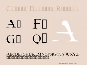 Cracked Dendrite Regular 3.81 Font Sample