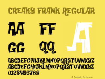 Creaky Frank Regular Version 001.000图片样张