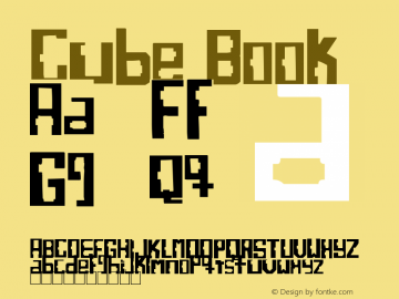 Cube Book Version 1.00 September 14, 2 Font Sample