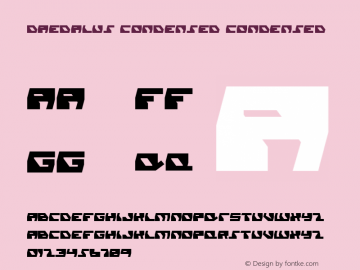 Daedalus Condensed Condensed 001.000 Font Sample