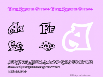 Dark Crystal Outline Dark Crystal Outline email: maddhatter_dl@yahoo.com图片样张