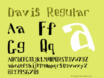 Davis Regular Version 2 - 4.28.98图片样张