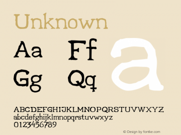 Unknown  This is a protected webfont and is intended for CSS @font-face use ONLY. Reverse engineering this font is strictly prohibited. Font Sample