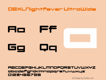 DBXLNightfever UltraWide Fontographer 4.7 27­08­2008 FG4M­0000001444图片样张
