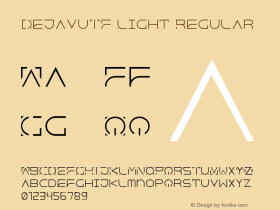 DejavuTF Light Regular Version 1.000;PS 003.000;hotconv 1.0.70;makeotf.lib2.5.58329 Font Sample