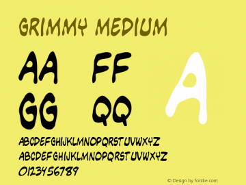 Grimmy Medium 001.000 Font Sample