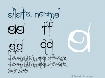 dilate. normal snailfonts.v1 Font Sample