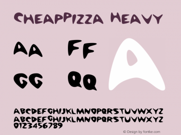 CheapPizza Heavy Macromedia Fontographer 4.1 15.02.00图片样张