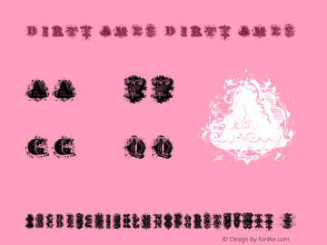 Dirty Ames Dirty Ames Version 001.000 Font Sample