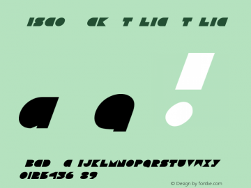 Disco Deck Italic Italic Version 1图片样张