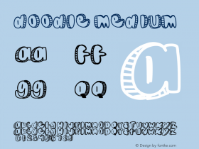 Doodle Medium Version 001.000 Font Sample