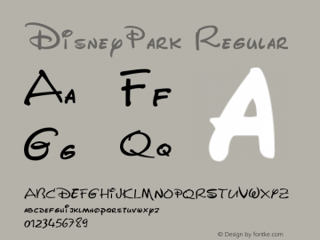 DisneyPark Regular Version 1.1; 2002图片样张