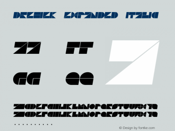 Drebiek Expanded Italic Version 1.000图片样张