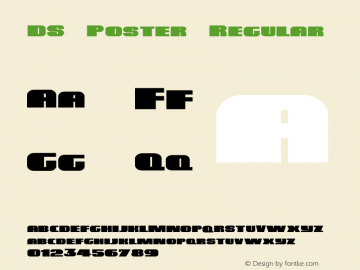 DS Poster Regular Version 1.0; 2000; initial release图片样张