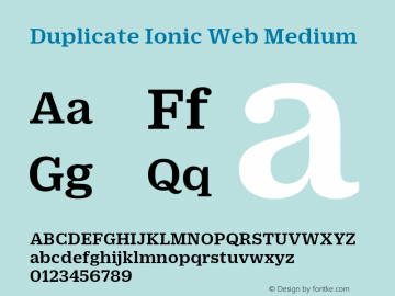Duplicate Ionic Web Medium Version 1.1 2013图片样张