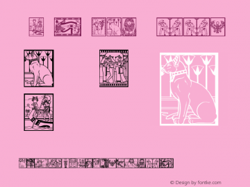 Egyptian Book Version 1.0 Font Sample