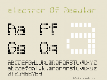 electron 8f Regular 1.1 Font Sample