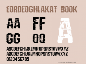 Eordeoghlakat Book Version Macromedia Fontograp Font Sample
