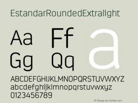 EstandarRoundedExtralight ☞ Version 1.000;com.myfonts.latinotype.estandar-rounded.extra-light.wfkit2.4f5U Font Sample