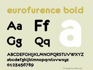 eurofurence bold 4.0 2000-03-28 Font Sample