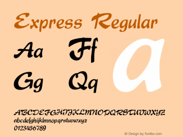 Express Regular 1.7图片样张