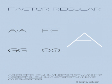 Factor Regular 1图片样张